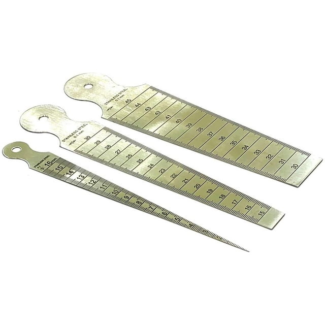 Assortiments d'Outils de Mesure en Acier Inoxydable (Ensemble de 3 X Jauges à Alésage)