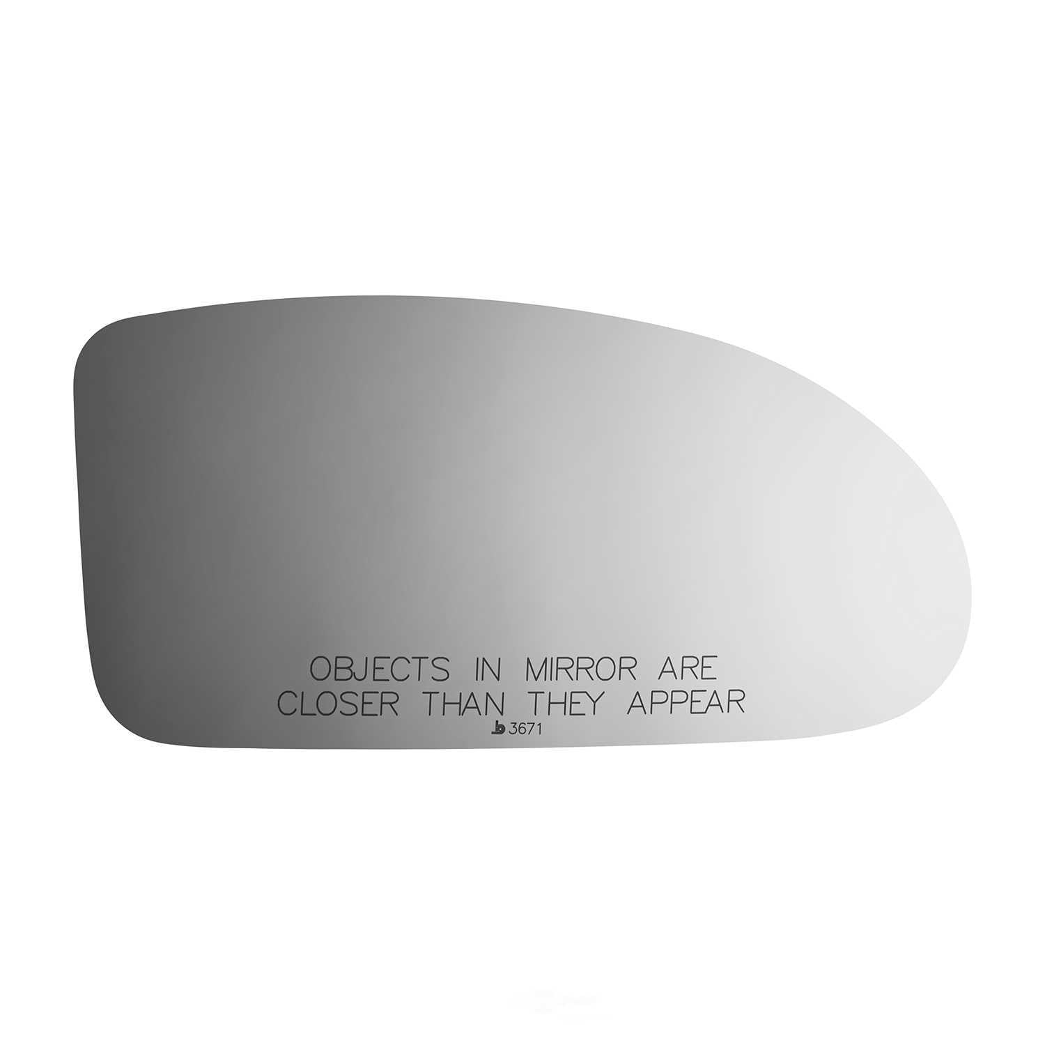 Burco Side View Mirror Replacement Glass - Clear Glass - 3671