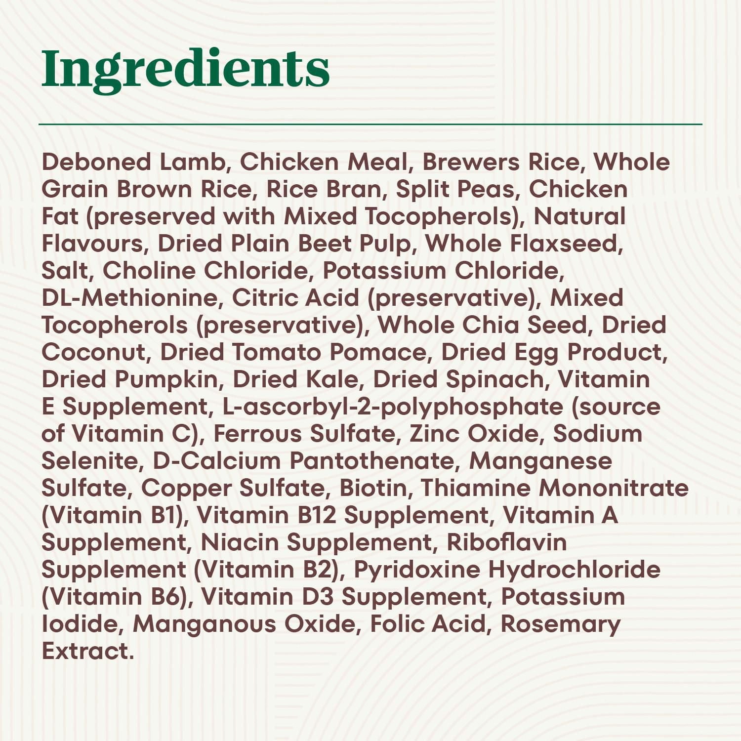 Nutro Natural Choice Adult Dry Dog Food Lamb & Brown Rice Recipe, 2.72-13.61kg