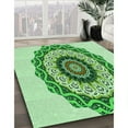 thumbnail image 2 of Ahgly Company Indoor Square Patterned Green Pepper Green Area Rugs, 3' Square, 2 of 6