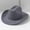 Gray, variant on Men's and women's soft felt western cowboy hat, simple plain casual hat, fashionable European and American style jazz hat