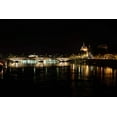 thumbnail image 2 of Berzel, Erin 18x13 Gold Ornate Wood Framed with Double Matting Museum Art Print Titled - River Rhone at Night I, 2 of 4