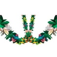 thumbnail image 1 of KAKOWELY 2 guirnaldas de papel creativas de 3 m con flores de colores para cumpleaños, fiestas hawaianas, decoración colgante, 1 of 4