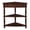 Light Espresso, variant on GZXS Rustic Triangle Corner Table with Drawer and Shelves, Small Space Solid Wood Accent End Table for Living Room, Bedroom, Bathroom (Brown)