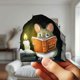 thumbnail image 4 of (Mussel Reading Book) Mussel Reading Book, Wall Decor Sticker Decal, Children's Room, Classroom, Home, Bedroom, Bookshelf, Book Lover, 4 of 5