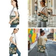 thumbnail image 3 of ZUXONGSY Cat Butterfly Daisy Flower Print Bucket Bag for Women with Makeup Bag, 3-in-1 Purse Organizer Set Includes Lip Balm Keychain Holder, PU Leather Crossbody Handbag Gift, 3 of 4