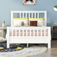 thumbnail image 6 of Bellemave Full Size Bed Frame, Wood Platform Bed with Headboard and Footboard for Teens Adults (White), 6 of 9