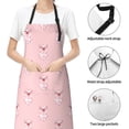 thumbnail image 5 of Rateoe Pig Polka Dot Aprons with Pocket,Men Womens Aprons Waterproof Adjustable Cooking Aprons for Kitchen Gardening and Salon, 5 of 7