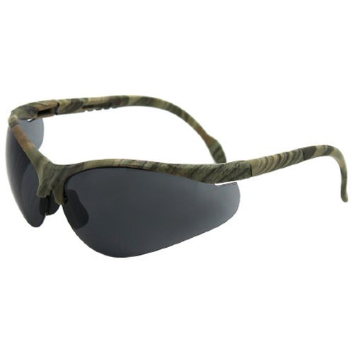Safety Vu Rimless Safety Glasses, Camo/Smoke