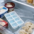 thumbnail image 5 of Bandeja de silicona para cubitos de hielo con tapa, tipo prensa, base blanda | Molde apto para alimentos, ideal para paletas heladas y comida para bebés, 5 of 5