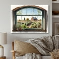 thumbnail image 2 of Designart Window View Of Barn Canvas Wall Art, 2 of 5