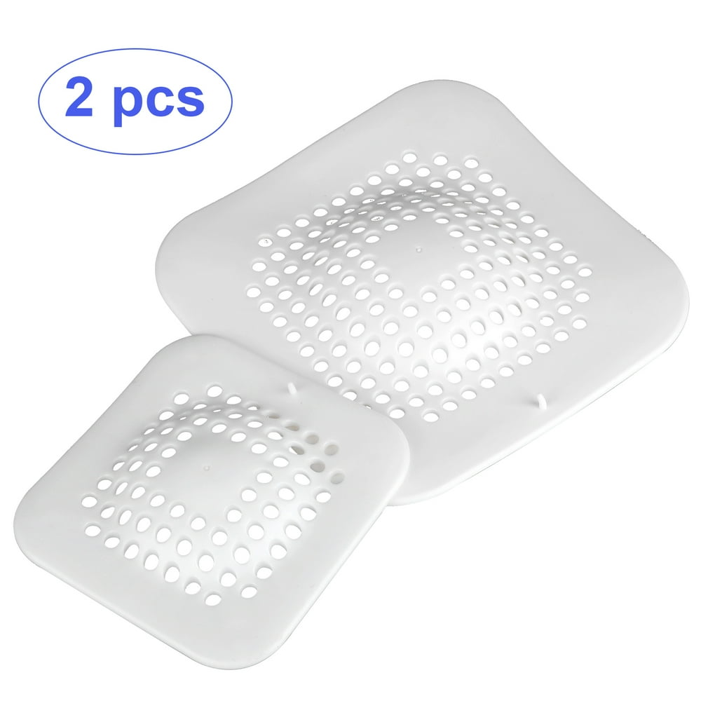2PCS Hair Catch, Drain Protector Premium Silicone, Hair Trap, Shower