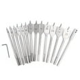 thumbnail image 2 of Wood Hole Saw Drill Bit,15pcs Carbon Steel Hex Flat Wood Drill Bits Wood Flat Hole Drill Bit Achieve More, 2 of 8
