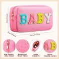 thumbnail image 2 of Bolsa de cosméticos Sanwuta Mama Gifts de nailon Preppy Patch, 2 of 7
