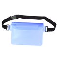 thumbnail image 2 of Juego de 2 Estuches Impermeables Premium con Riñonera Sellada Y Soporte para Teléfono - azul Sunnimix Estuche seco impermeable para billetera, 2 of 8