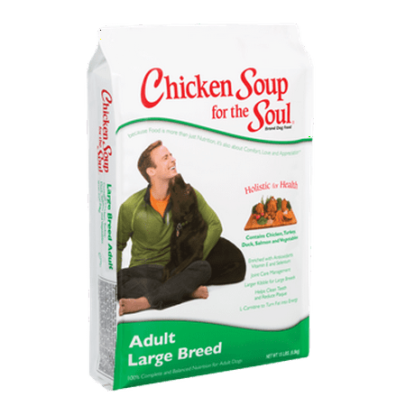 Chicken Soup For the Soul Chicken, Turkey, Duck, Salmon & Vegetables Large Breed Adult Dry Dog Food, 30