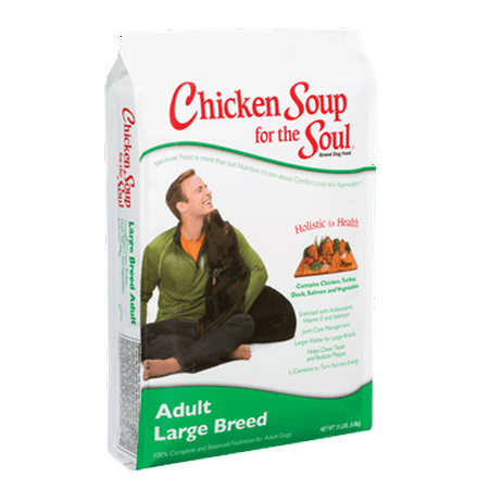 Food Adult Salmon Chicken Soup For the Soul Chicken, Turkey, Duck, Salmon & Vegetables Large Breed Adult Dry Dog Food, 30 Lb ()