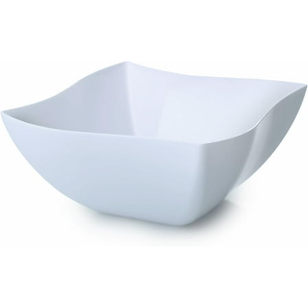 Fineline Settings Wavetrends White China-Like Square 16 oz. Serving Bowl | 80/Case