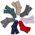 thumbnail image 2 of LLS 6 Pairs Children Wool Blen Crew Socks Size 3Y-6Y/15-17cm Boy Random Color, 2 of 9