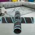 thumbnail image 4 of Túnel de conejo, túnel de juego plegable portátil de 4 vías para gatos, juguete de túnel plegable, rendimiento inigualable, 4 of 8