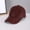 Wine, variant on Black Baseball Cap blended fabric UPF 50 Unstructured Hat with Foldable Long Large Bill One Size