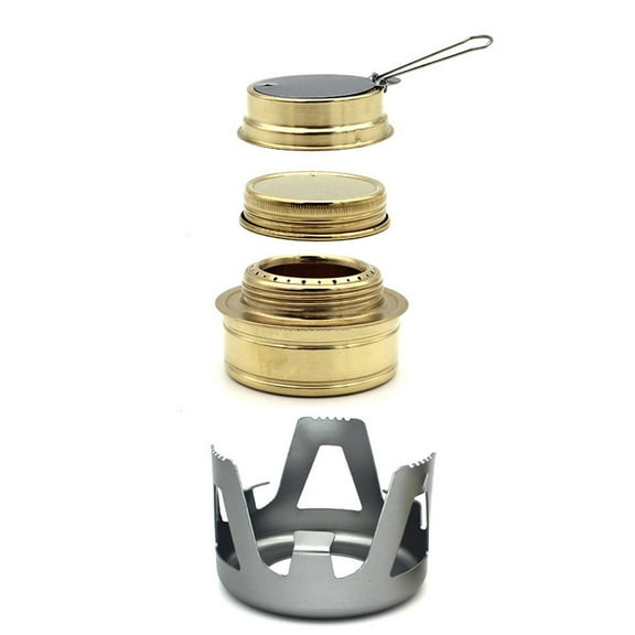 Copper Alloy Portable Mini Ultra-light Spirit Burner Alcohol Stoves Outdoor Camping Hiking Furnace