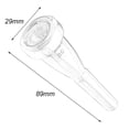 thumbnail image 4 of Boquilla de trompeta Advancent 3C cobre cromado para Accesorios de repuesto de pieza de trompeta Accesorios para instrumentos musicales plata, 4 of 6