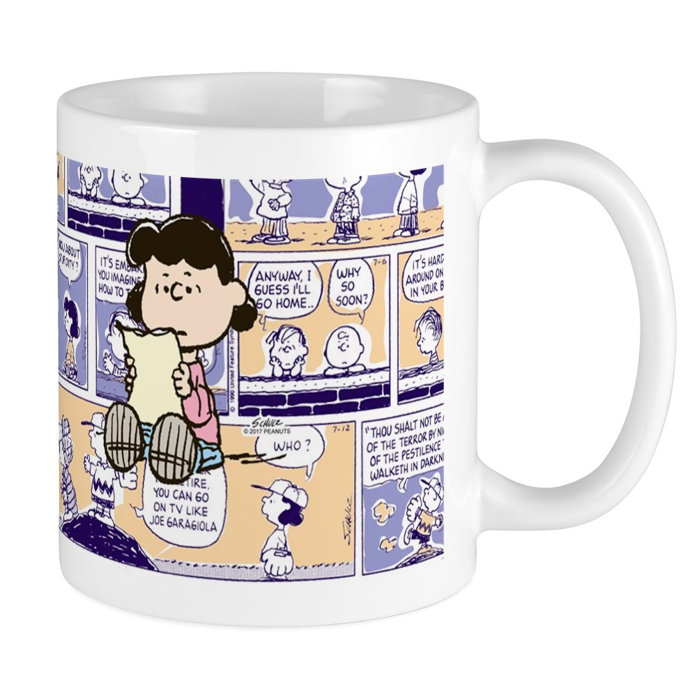 CafePress Peanuts Lucy Comic Strip Ceramic Coffee Tea Novelty Mug