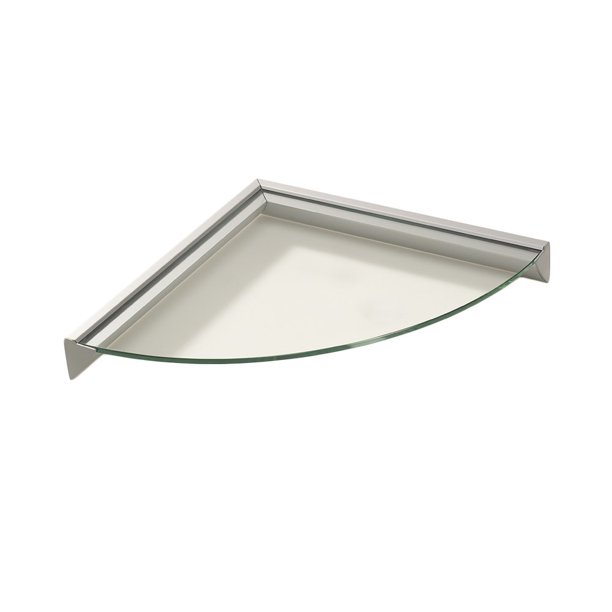 Wallscapes Essentials 12" Glass Corner Shelf Kit