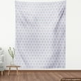 thumbnail image 4 of Ambesonne Floral Fabric by the Yard Upholstery, Nature Flower Drawings Art, 2 Yards, Lavender Blue and Pale Rust, 4 of 5
