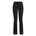 thumbnail image 5 of BOOMILK Yoga Pants for Women Plus Size Solid Color Loose Flare Leg High Waisted Casual Girls Yoga Trousers Black, 5 of 5