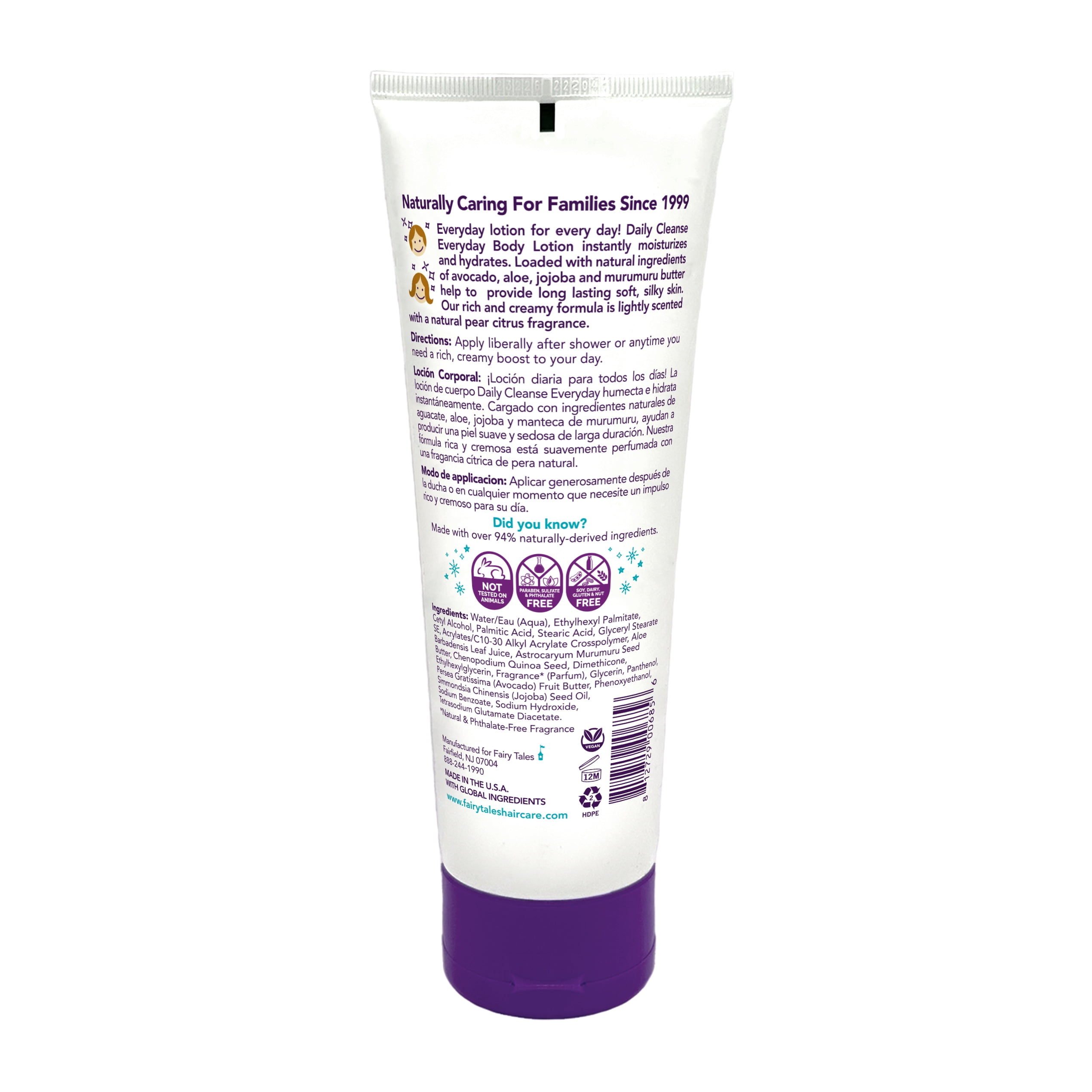 Fairy Tales Daily Cleanse Kids Everyday Body Lotion, 8 fl oz