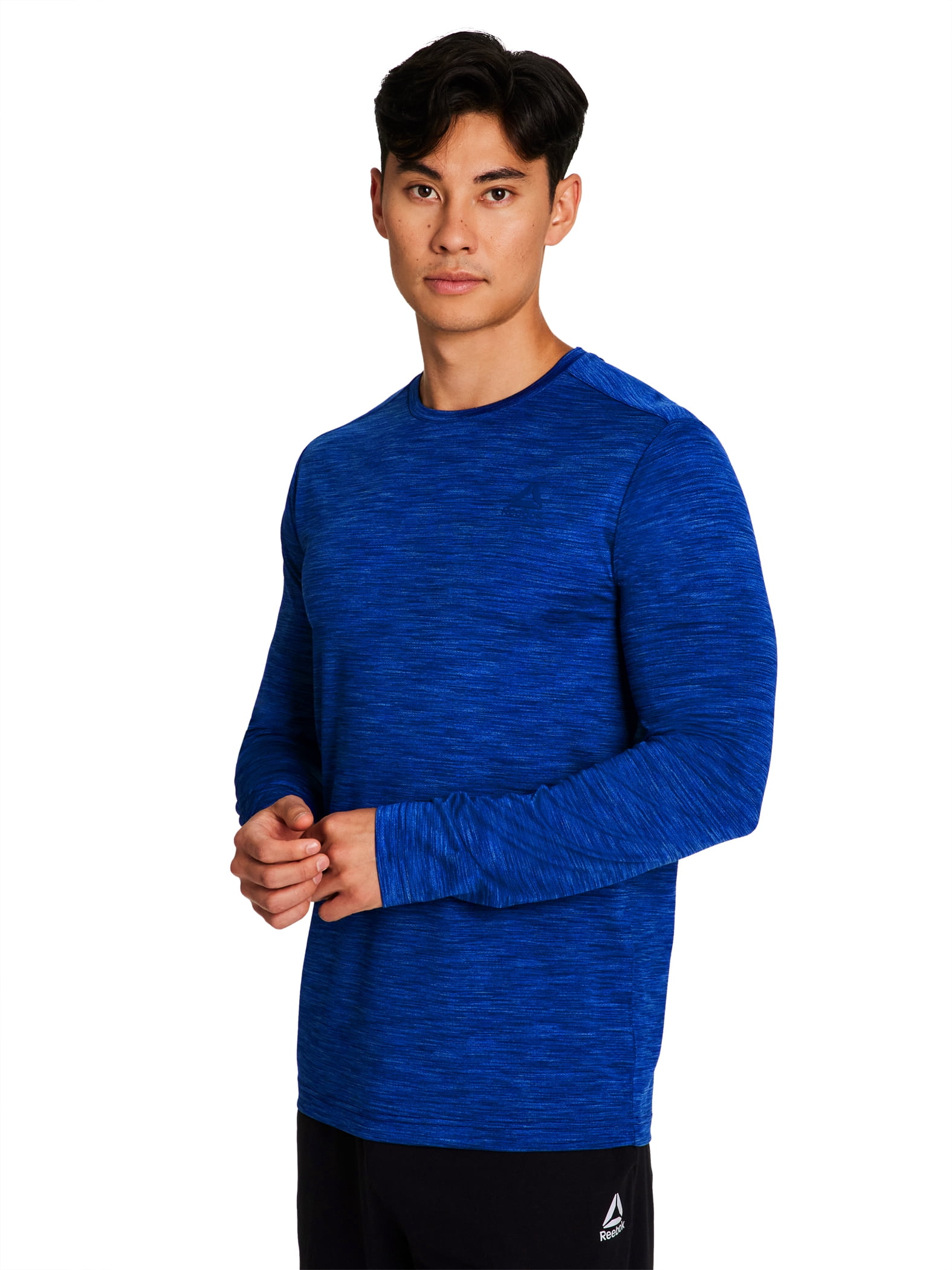 Reebok Mens and Big Mens Stride Performance Long Sleeve Shirt, Sizes XS-5XL