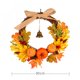 thumbnail image 2 of Calabaza decorativa navideña de hoja de arce circular de ratán para colgar en la puerta, 30 cm, 2 of 5