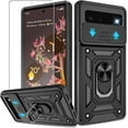thumbnail image 6 of For Google Pixel 6 Case with Screen Protector,  Shockproof with 360° Kickstand [Military Grade] Protective Case for Google Pixel 6, Rose Gold, 6 of 11