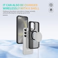 thumbnail image 6 of Meifei Magnetic Case for Samsung Galaxy S24 5G 6.2 inch (SM‑S921U, S921U1) ONLY, Hidden Stand Slim Shockproof Hard Back Soft Edge Protective Cover, Black, 6 of 9