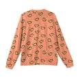 thumbnail image 5 of LWavelet Men's Blush & Burgundy Heart Sweater - Soft Tone Design, Great for Valentine's Day Outings & Understated Romantic Style Gold L, 5 of 5