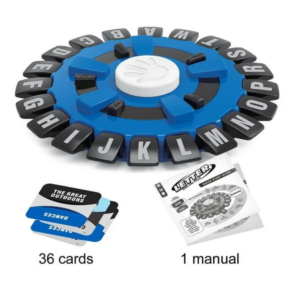 Think Word Game Fast-Paced Family Tapple Board Game The Quick Thinking Letter Pressing Puzzle Games For Adults Children Family Blue