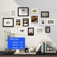 thumbnail image 5 of 14/19 piezas de marcos de fotos para cuadros, marco de fotos de pared, marco de madera para colgar en la pared, decoración de fotos, boda, fiesta, decoración del hogar, 5 of 5