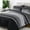 Black-King, variant on King Size Dark Purple Boho Striped Bed-in-a-Bag 7 Piece Microfiber Bedding Set