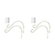 thumbnail image 3 of Soporte para plantas Toystoory Maceta colgante innovadora 2 piezas blanco 12 pulgadas, 3 of 6