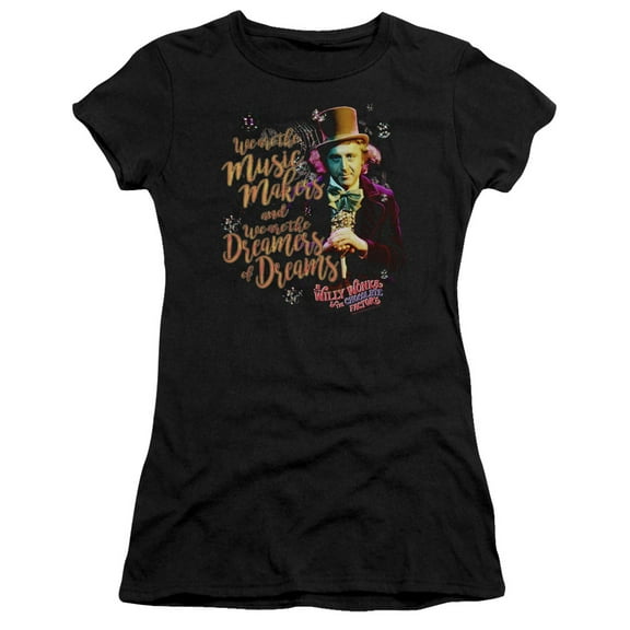Willy Wonka And The Chocolate Factory - Music Makers - Juniors Teen Girls Cap Sleeve Shirt - Small