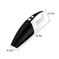 thumbnail image 3 of Aspiradora de coche inalámbrica portátil de alta potencia | Bajo nivel de ruido silencioso | Filtración HEPA eficiente | Uso de la casa y el automóvil | Succión de 120W 5500Pa | 25 minutos de, 3 of 9