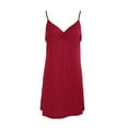 thumbnail image 3 of WBQ Womens Chemise Sleepwear Full Slips SexyNightgown Soft Lingerie Red Tag XL/US 12, 3 of 9