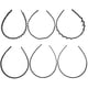 thumbnail image 5 of Bandas de cabeza de cabeza de 6 piezas Tadera Simple Lavado de la cara Tadera de la cabeza Femenina Accesorios para el cabello, 5 of 5