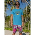 thumbnail image 2 of Island W Palm Trees T-Shirt Men -Smartprints Designs, Male Small, 2 of 4