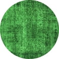 thumbnail image 1 of Ahgly Company Indoor Round Oriental Green Industrial Area Rugs, 7' Round, 1 of 4