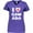 Purple, variant on Inktastic I Love Canada Heart with Maple Leaf Women's V-Neck T-Shirt