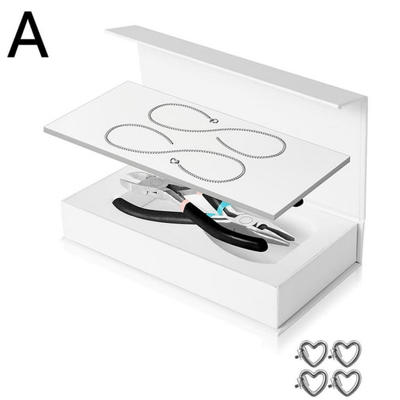 BQLQBQLQ Permanent Bracelet Kit,Forever Bracelet Making,DIY Locking Heart Clasp DIY Bracelet Set for Couples, Friends, and Family- Christmas Valentine's Day Bracelets Jewelry Gifts