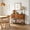 Brown + Pine, variant on AUU 46" Solid Wood Retro Sideboard Console Table, 2 Drawers & Cabinets with Bottom Shelf, Storage Buffet Server for Living Room Kitchen Dining Room
